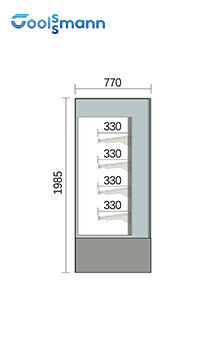 Vegetable Freezer Display Case