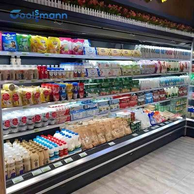Lodówka z dolnym wyświetlaczem ze stali nierdzewnej, otwarta zamrażarka o pojemności 2500 l 580 kg