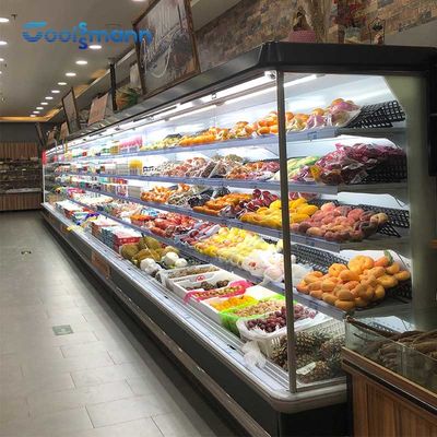 Lodówka z otwartym wyświetlaczem Chiller Merchandiser z paskiem antykolizyjnym